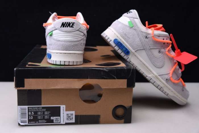 nike dunk low ofw lot 31 dj0950-116