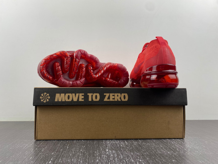 nike air vapormax 2023 flyknit triple red dv1678-600