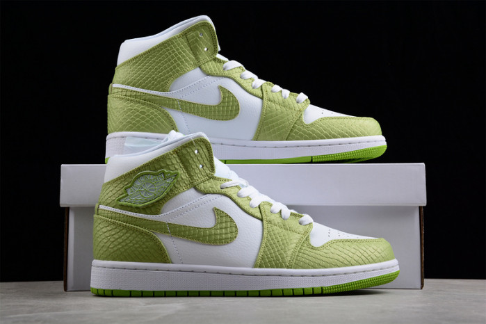 jordan 1 mid green python (w) dv2959-113