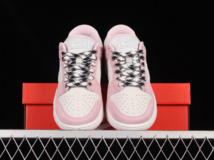 nike dunk low pink foam/pure platinum-phantom dv3054-600