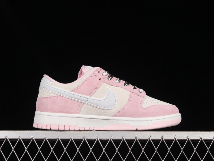 nike dunk low pink foam/pure platinum-phantom dv3054-600