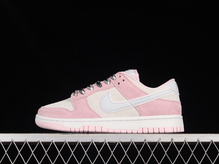 nike dunk low pink foam/pure platinum-phantom dv3054-600