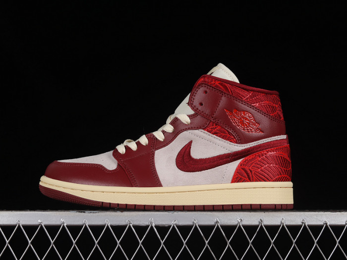 air jordan 1 mid se wmns ''tiki leaf'' dz2820-601