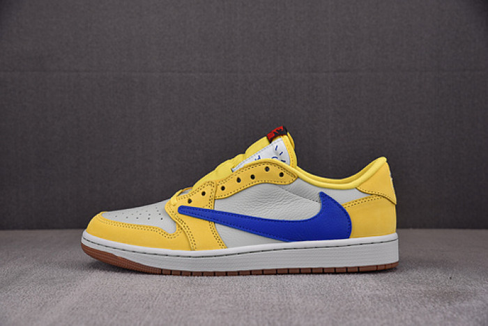 travis scott x air jordan 1 low og ''canary'' dz4137-700