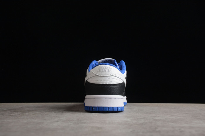 nike dunk low white black blue fd9064-110
