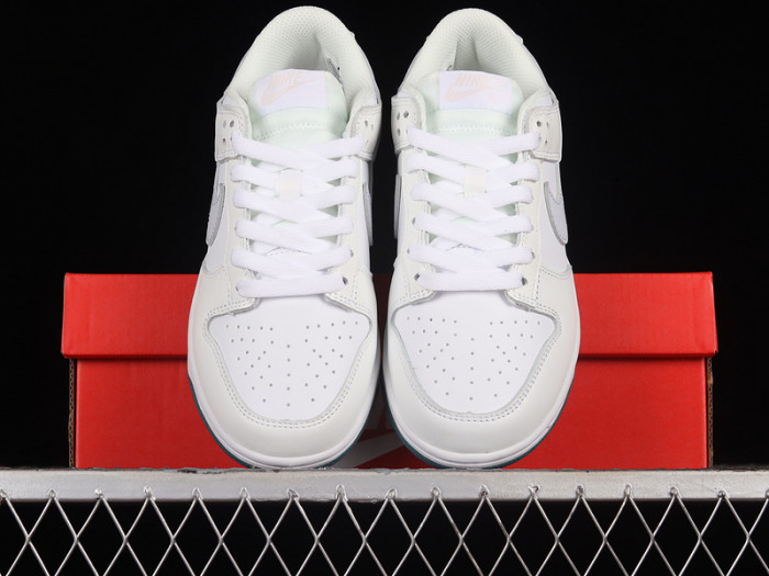 nike dunk low white green grey fd9911-101