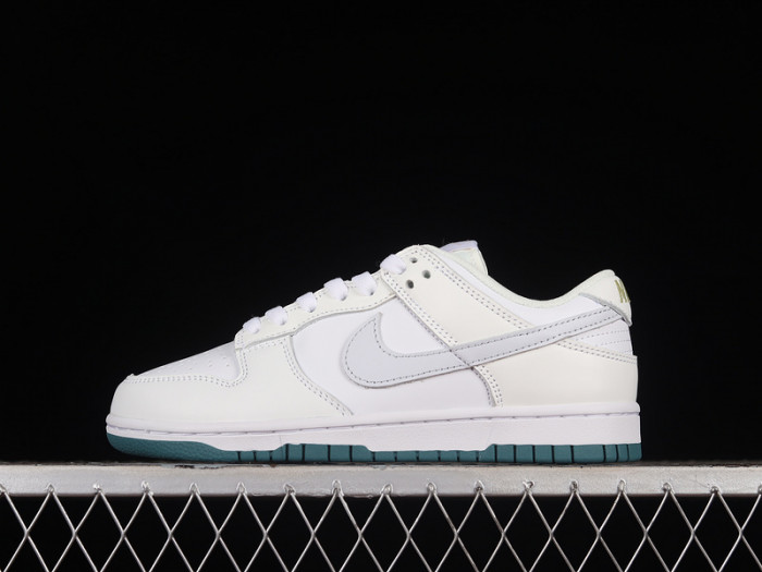 nike dunk low white green grey fd9911-101