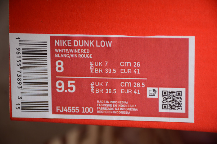 nike dunk low prm vintage team red fj4555-100