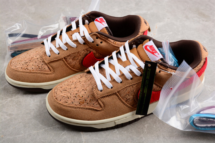 clot x nike dunk low "cork" fn0317-121