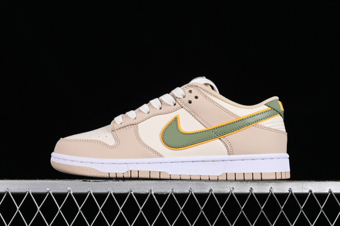nike dunk low "pale ivory/oil green" fq6869-131