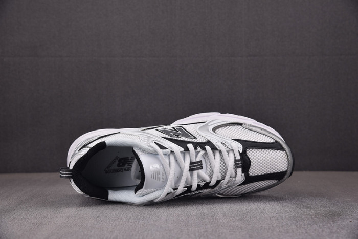 new balance 530 white silver metallic black mr530lb